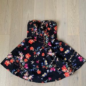 Express floral mini dress
